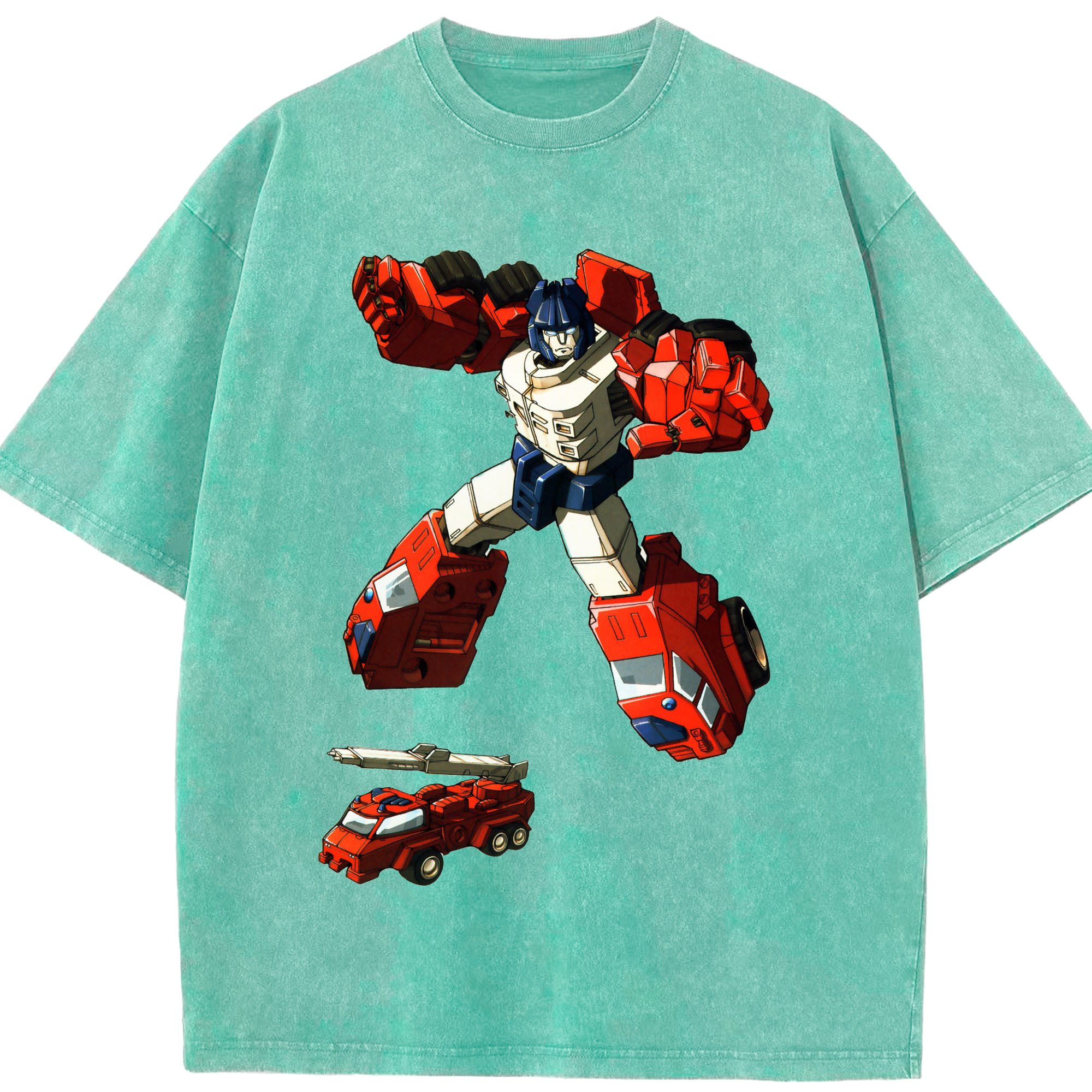 （画像用）  綿100% ヴィンテージ風 半袖Tシャツ（フロントプリント）